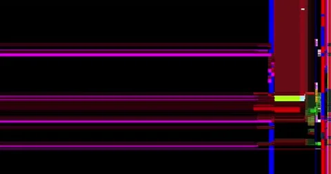 Set of Broken LCD Display Effects. Screen Flickering. Stock Footage 159731667