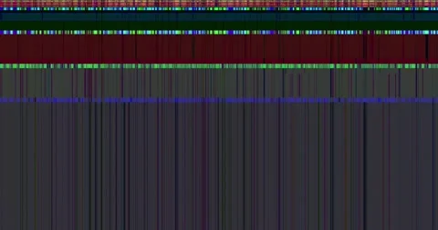 Set of Broken LCD Display Effects. Screen Flickering. Stock Footage 159731728