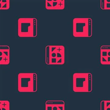 Set Browser files and Different on seamless pattern. Vector Stock Illustration