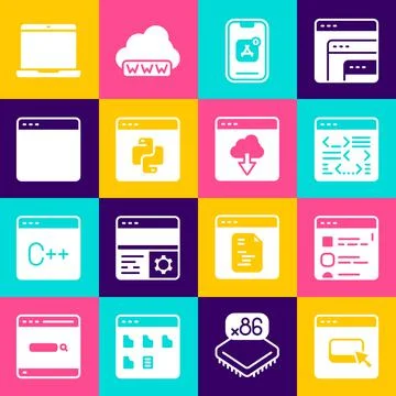 Set Browser files, Software, Mobile Apps, Python programming language, window Illustration