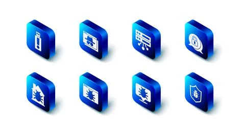 Set Browser incognito window, Server, Data, Web Hosting, Cyber security, System Stock Illustration