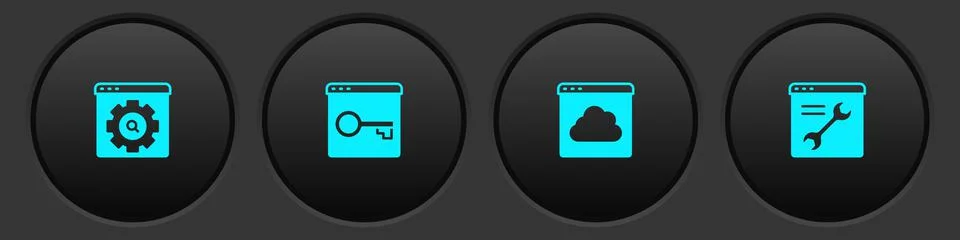 Set Browser setting, Secure your site with HTTPS, SSL, Cloud technology data Illustration