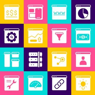 Set Browser window, Create account screen, Online shopping on, Financial gr.. Illustrazione stock