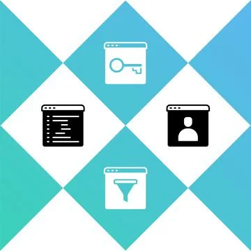 Set Browser window, Secure your site with HTTPS, SSL and Create account screen Illustration