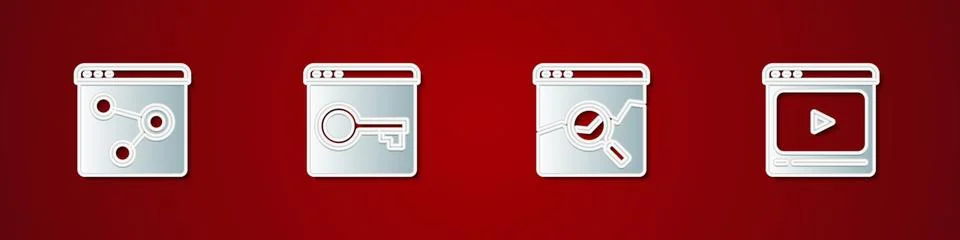 Set Browser window, Secure your site with HTTPS, SSL, Website stocks market.. Иллюстрация