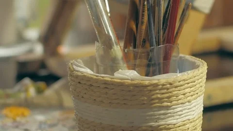 A set of brushes of the artist Stock Footage 72721710