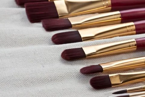 Set of brushes for drawing Stock Photos