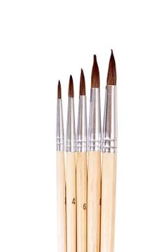 Set of brushes Stock Photos