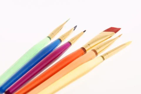 Set of brushes Stock Photos