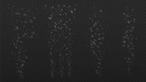 Set of bubbbles stream on copy space vector Stock-Illustration