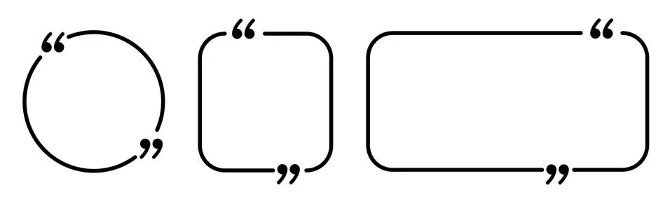 Set of bubble speech quote box Stock Illustration