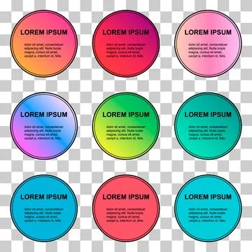 Set of Bubble title shape, banner geometric design,  modern frame vector illu Stock Illustration