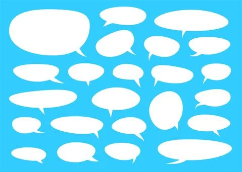 Set of bubbles for speech. Bubble talk. Vector illustration. イラスト素材