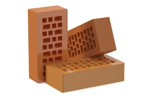 Set of  building bricks Ilustración de archivo