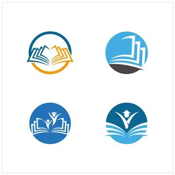 Set bundle accounting financial logo design Stock Illustration