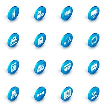 Set Burger, Certificate template, Computer monitor screen, Waistcoat, Calculator Illustrazione stock