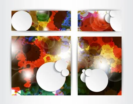 Set of business backgrounds. Stock-Illustration