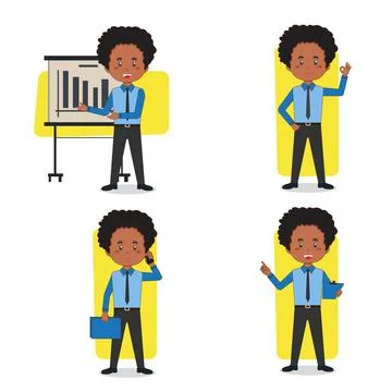 A Set Of Business Character Stock Illustration