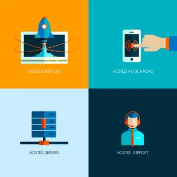 Set of business icons Stock Illustration