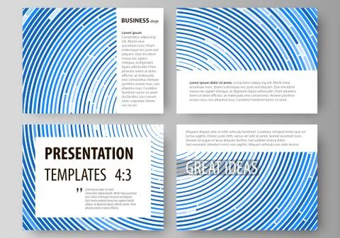 Set of business templates for presentation slides. Easy editable abstract vector 스톡 일러스트
