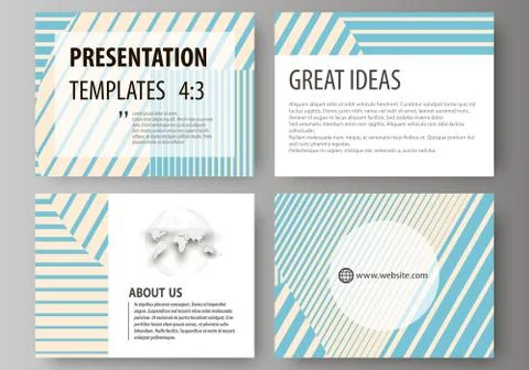 Set of business templates for presentation slides. Easy editable abstract vector 스톡 일러스트