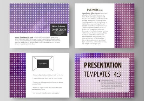 Set of business templates for presentation slides. Easy editable abstract vector 스톡 일러스트