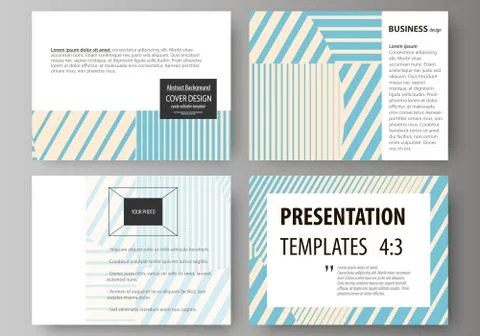 Set of business templates for presentation slides. Easy editable abstract vector Illustrazione stock