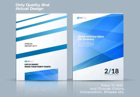 Set of Business vector template, brochure design, abstract annual report, cover Stock Illustration