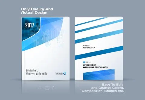 Set of Business vector template, brochure design, abstract annual report, cover Stock Illustration