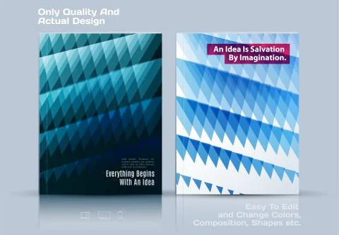 Set of Business vector template, brochure design, abstract annual report, Stock Illustration