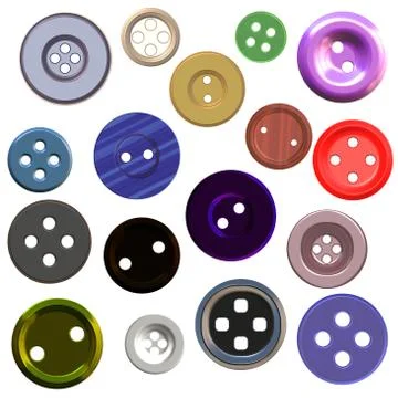 Set of   buttons  for design project Stock Illustration