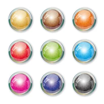 Set with buttons. Stock Illustration