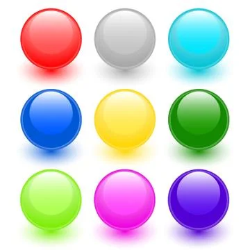Set of buttons Stock Illustration