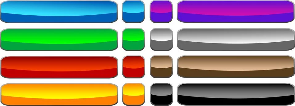 Set of buttons Stock Illustration