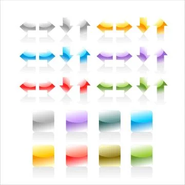 Set of buttons Stock Illustration