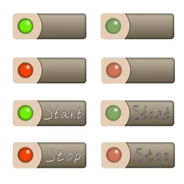 Set of buttons Illustration