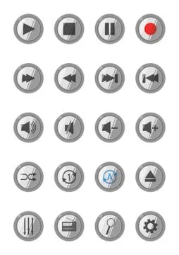 Set Of Buttons Stock Illustration