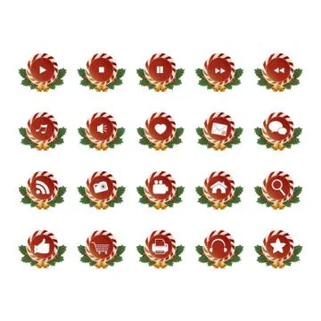 Set Of Buttons Stock Illustration
