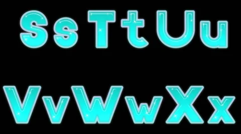 Set of Buttons, Letters, Seamless Loop Stock Footage 54068646