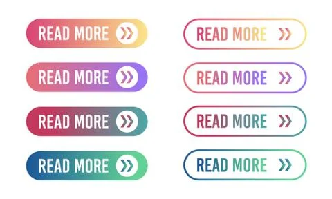 Set buttons Read More. Different colorful web button set. Stock Illustration