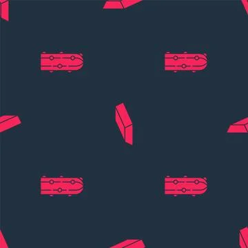 Set Cactus and Gold bars on seamless pattern. Vector イラスト素材