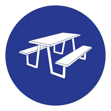 Set of cafe tables and chairs Stock Illustration