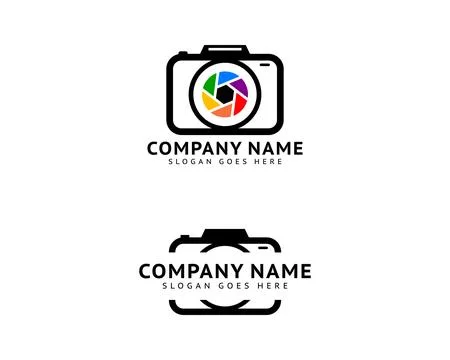 Set of Camera photography logo icon vector template Stock Illustration