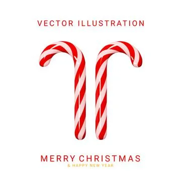 Set of candy canes Stock Illustration
