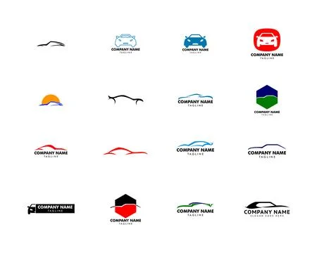 Set of Car logo template vector illustration Stock Illustration