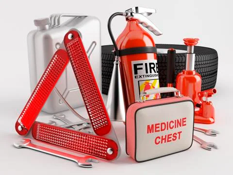 Set of car maintenance Illustration