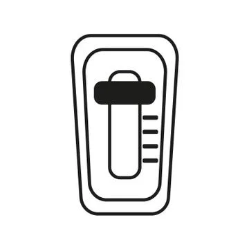 Set of car mechanic and automatic gearbox on white background. Gear box Vector Stock Illustration