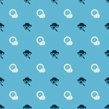 Set Car sharing and Time is money on seamless pattern. Vector 스톡 일러스트