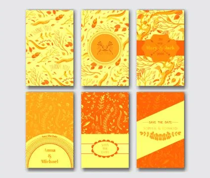 Set of the card templates Stock Illustration