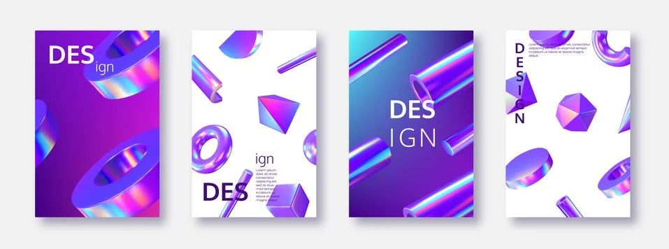 Set of card templates. Stock-Illustration